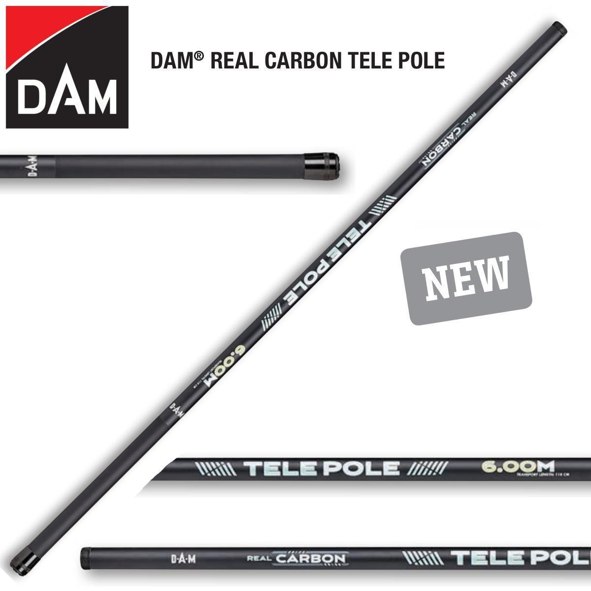 D56111 REAL CARBON TELE POLE 5,00M, spike fishing rod