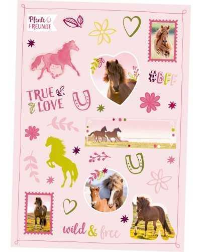 P-33 stationery set Horse Friends 4 pcs / set horse gift