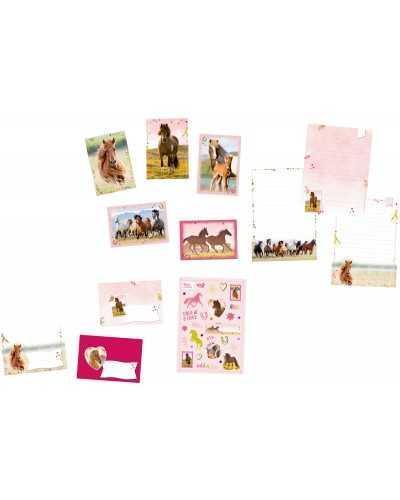 P-33 stationery set Horse Friends 4 pcs / set horse gift