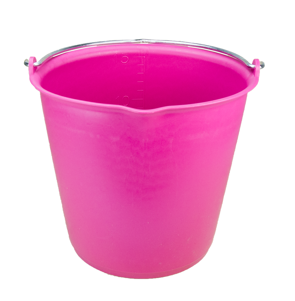 15 l bucket with spout black barn livestock feeding drinking technology feeding bowls