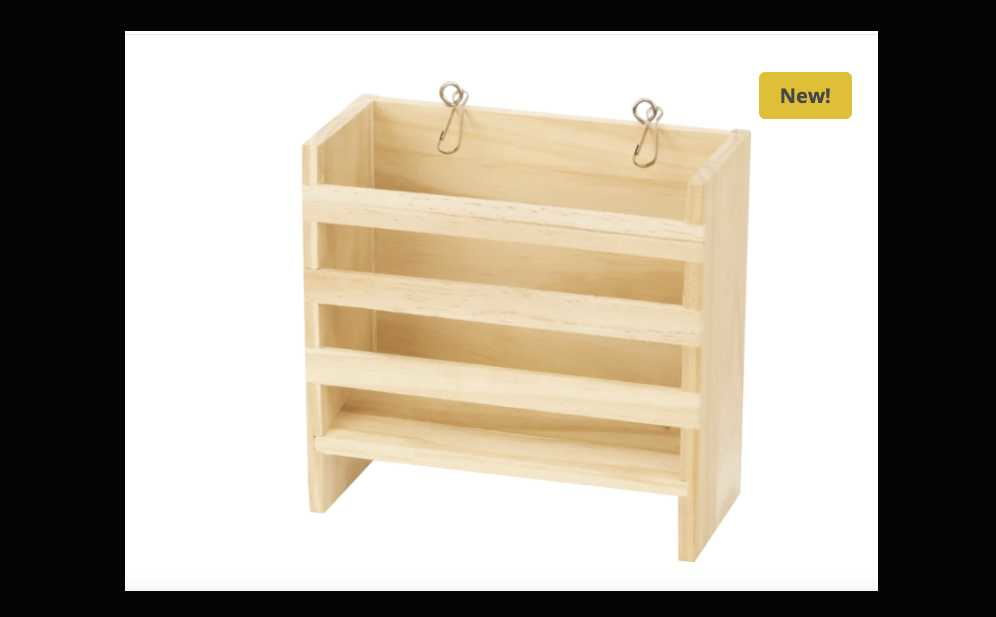 Wooden hay feeder