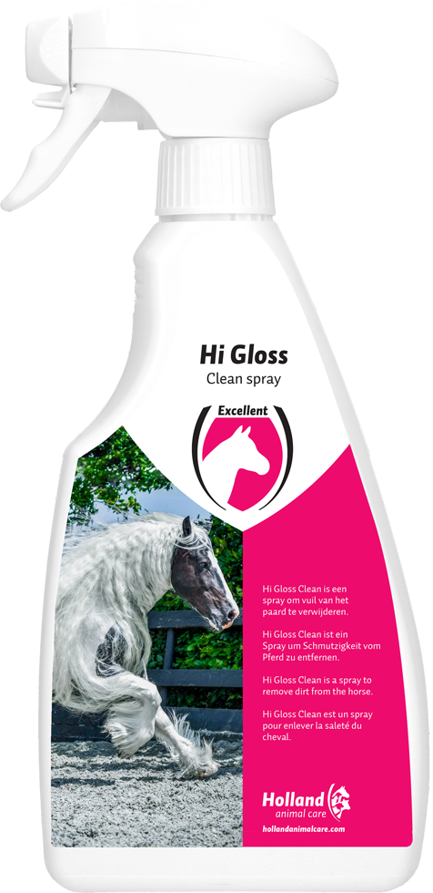 Cleaning spray for horse