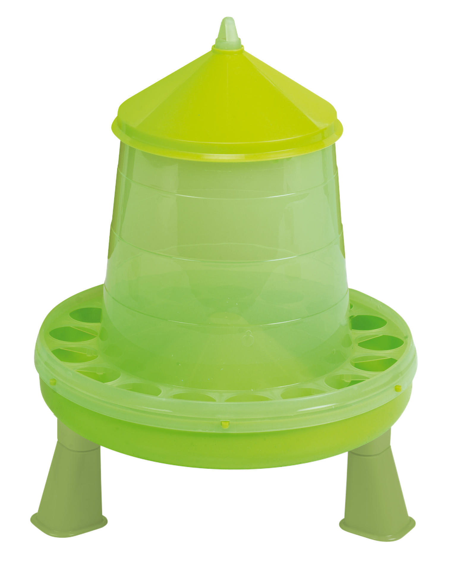 Poultry feed feeder with 4 kg legs