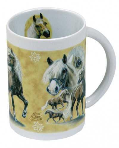 B-21 Drinking cup with Haflinger pattern 2 riding gifts