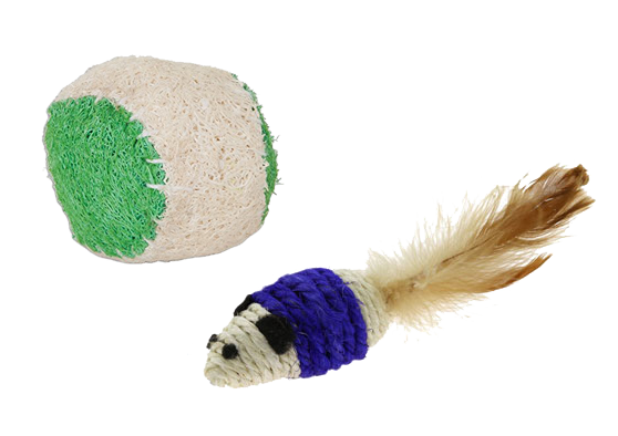 Rope mouse ball cat toy