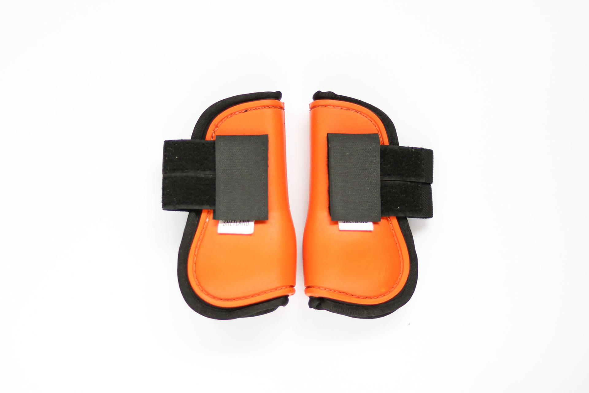 11114 Tendon protection boots minishetland  orange  horse foot protection