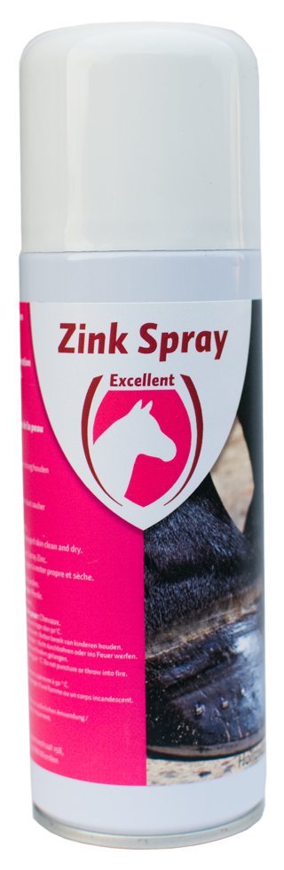 Zinc spray for horses, horse care, hoof care