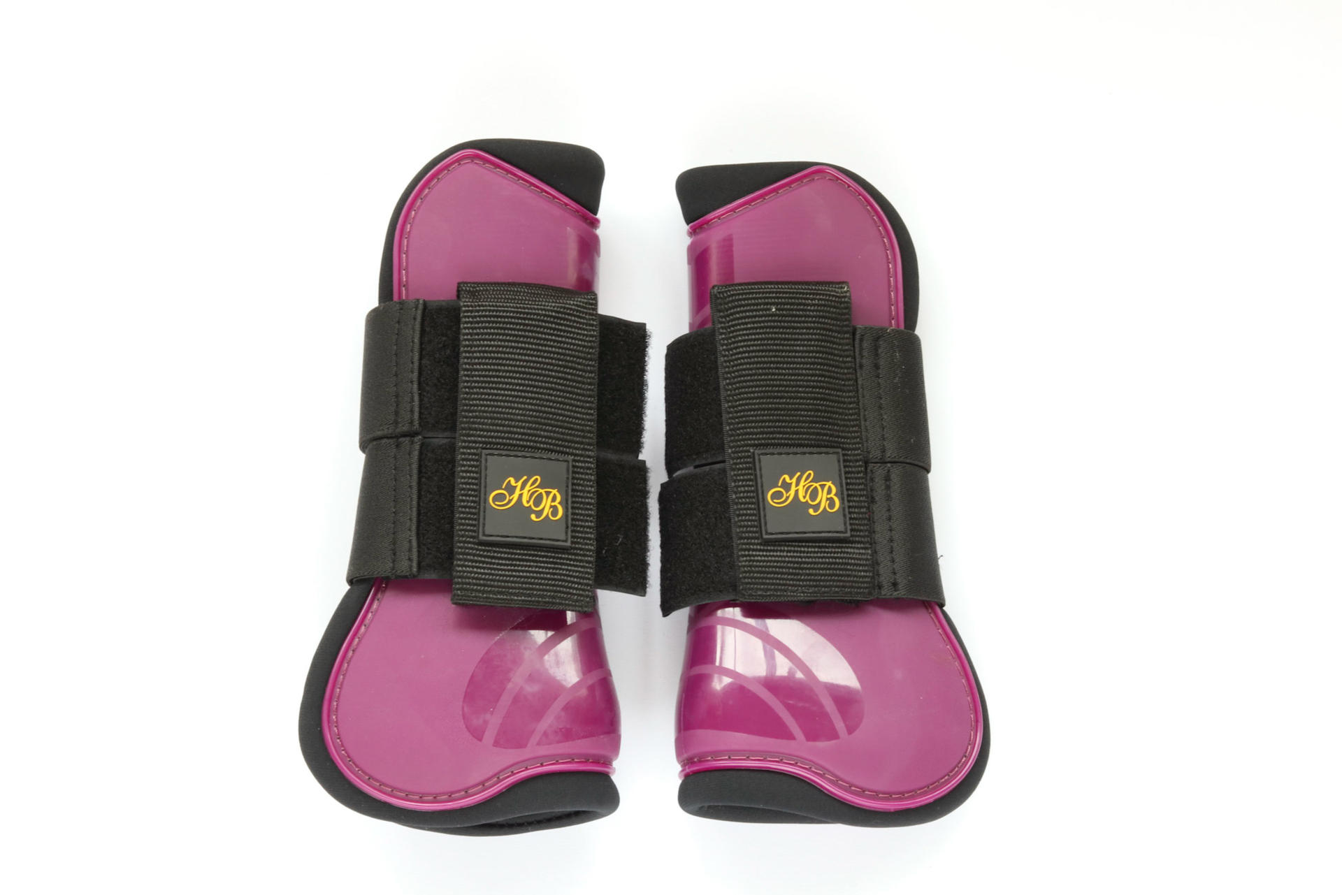 205 Luxury tendon protection  boots full  shine purple horse foot protection