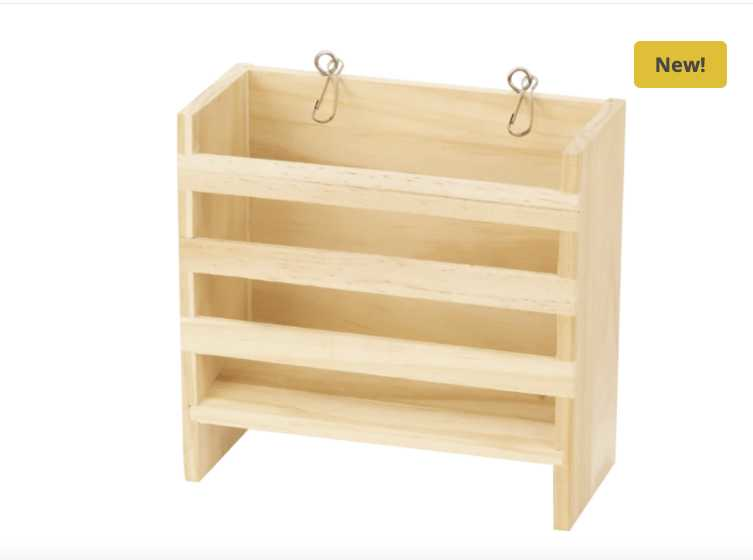 Wooden hay feeder