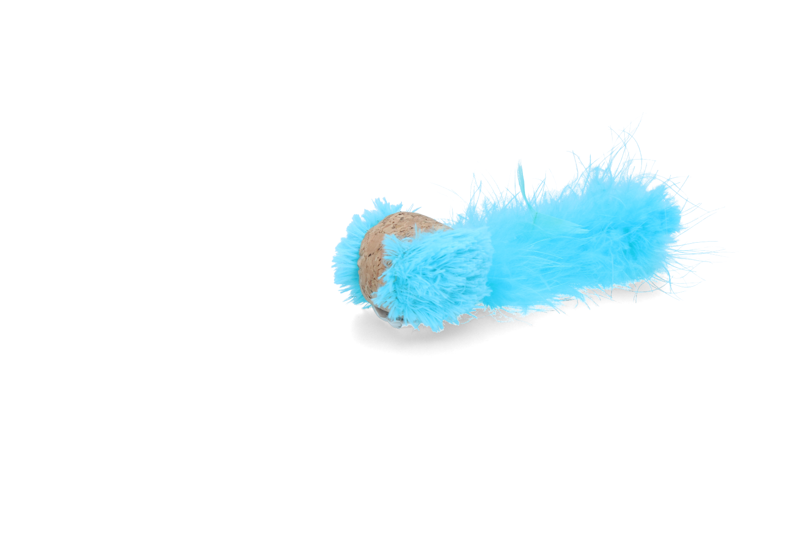 Cat Active Cork Ball assorted EU feather cat toy