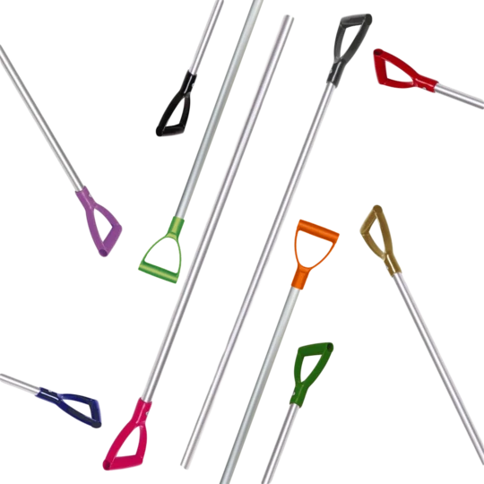 Razor fork aluminium handle 115 cm with purple grip for livestock