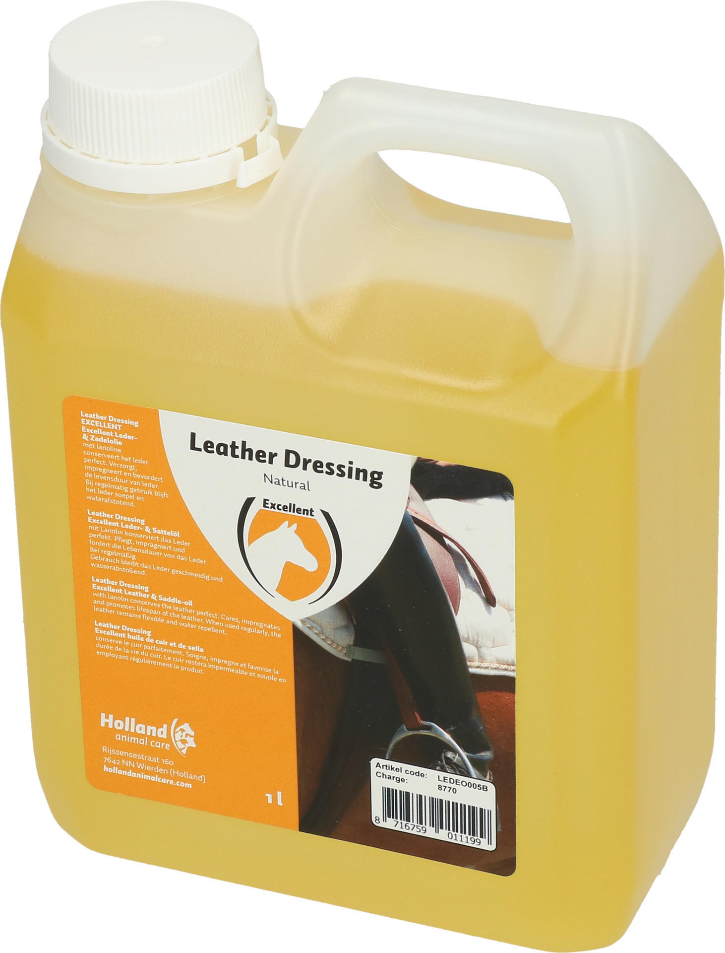 Leather and saddle care natural oil